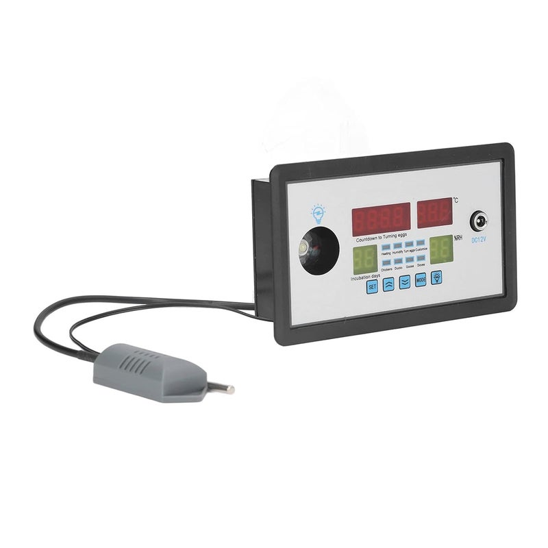 EIMSOAH Egg Incubator Controller Thermostat, Intelligent Incubator Thermostat Digital Automatic Incubator Controller Egg Hatcher Temperature Incubator Controller for Various Eggs 12V - Image 1